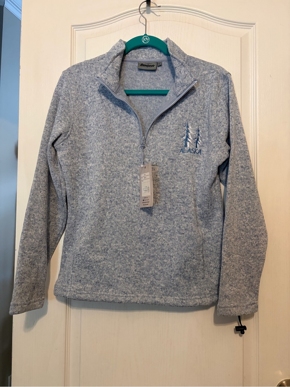 NWT Alaska Dusty Blue Renegade Club Pullover 1/4 Zip Northshore Women’s size S